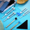 "1/4 Pack Tuning Fork Set with Hammer - Sound Healing Tools"