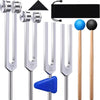 "1/4 Pack Tuning Fork Set with Hammer - Sound Healing Tools"