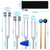 "1/4 Pack Tuning Fork Set with Hammer - Sound Healing Tools"