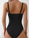 "2024 Ruched Front One-Piece Swimsuit for Women, XXL"